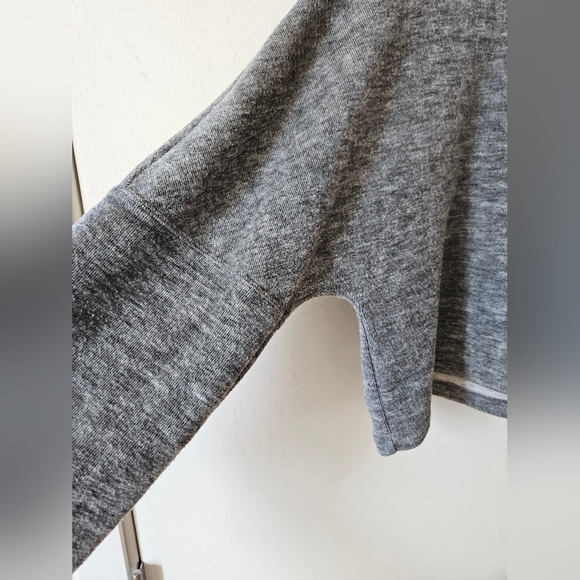 FP Movement by Free People Cropped Stand Collar Hoodie Heather Gray size XS EUC - Picture 7 of 13